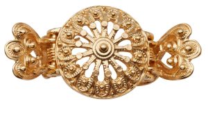 Hårklype Oda stor, forgylt