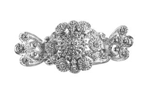 Hårklype Nora stor, kvit