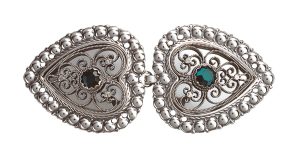 Capespenne med grøn stein, oksidert