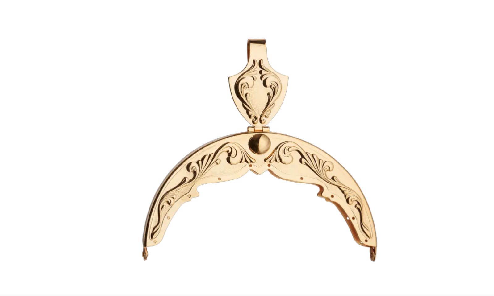 Veskelås forsølva, forgylt