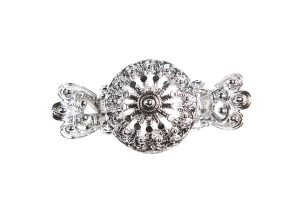 Hårklype Oda liten, kvit