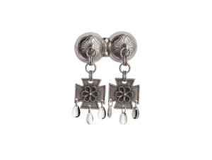 Halssølje med rosett, oksidert