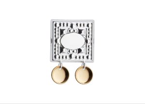 Namnestøl, kvit med forgylte lauv