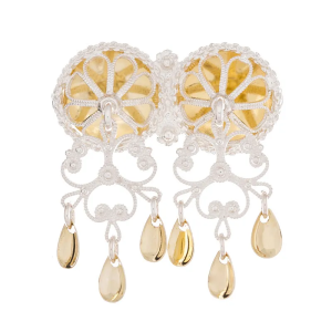 Halsknapp filigran med bunn