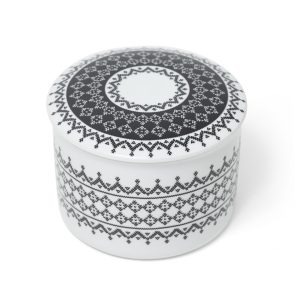 Tradisjon svart stort smykkeskrin