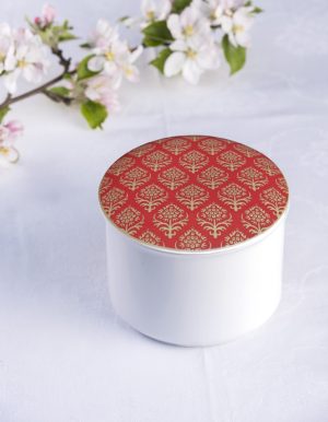 Raud brokade stort smykkeskrin