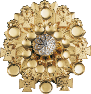 Sølje med kruse, forgylt