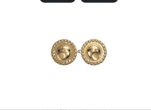 Beltespenne med syhol, forgylt