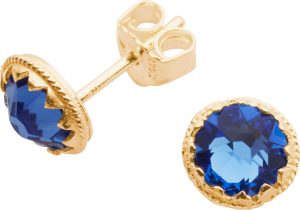 Øyrepynt med stein, forgylt